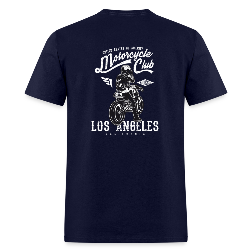 Los Angeles Motorcycle Club Tee – Ride Hard, Live Bold - navy