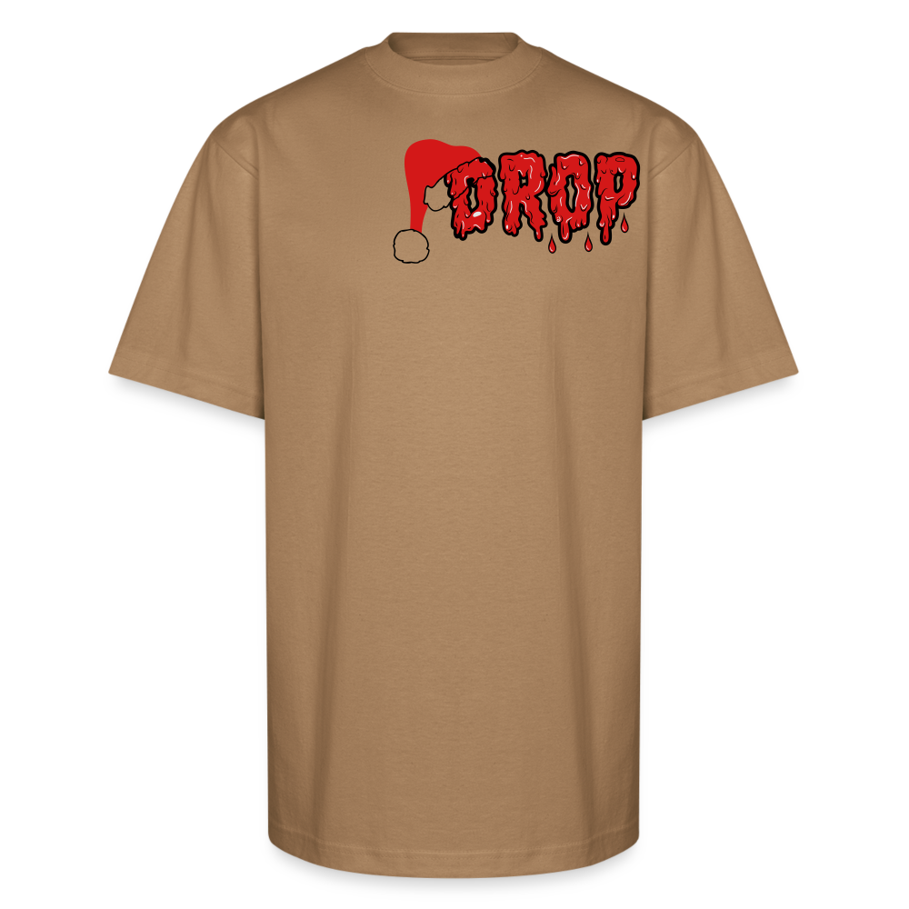 Santa Drip Tee – Festive but Fearless 🎅🩸 - khaki