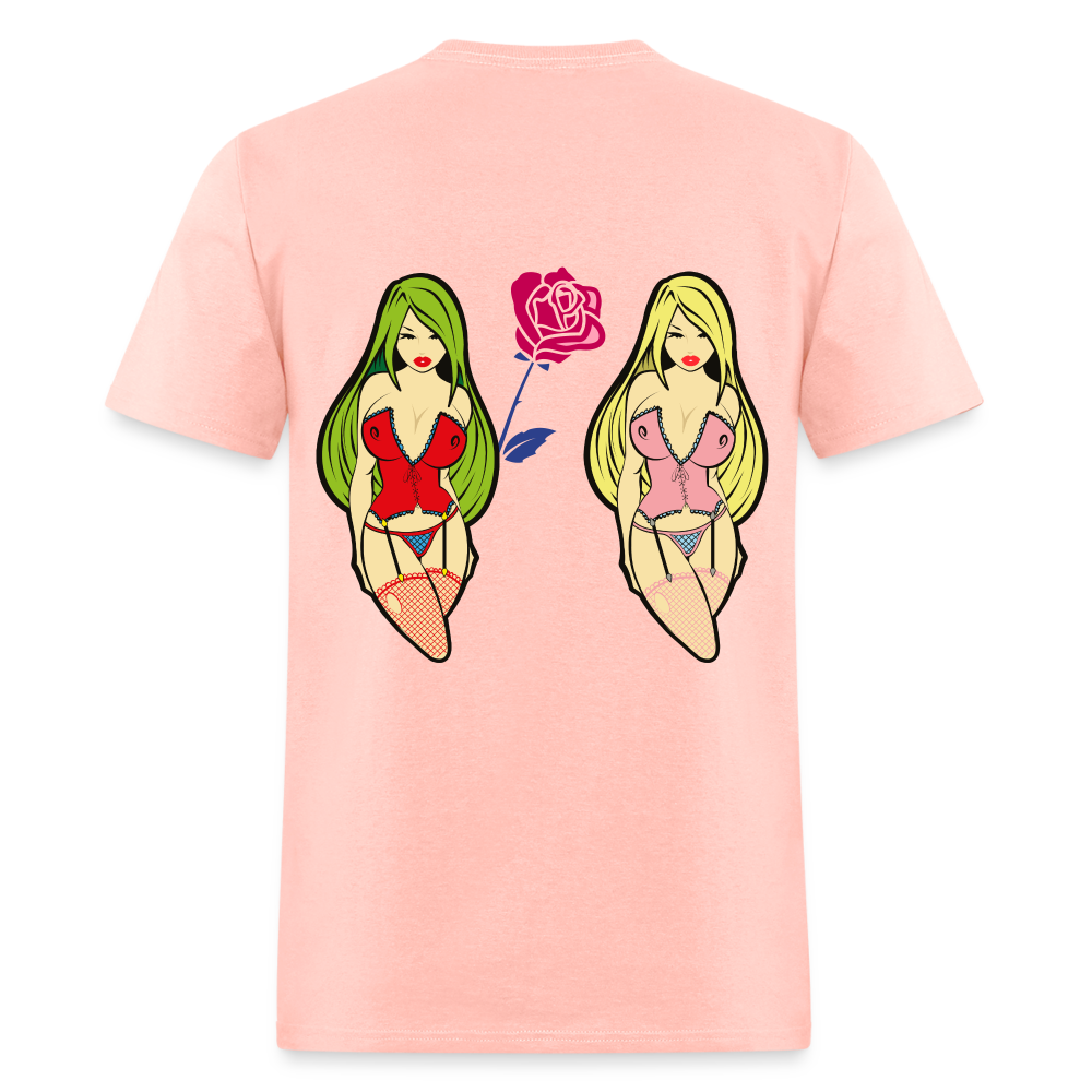 Forbidden Rose Seductive Tee - Unmatched Drip, Pure Power - blush pink 