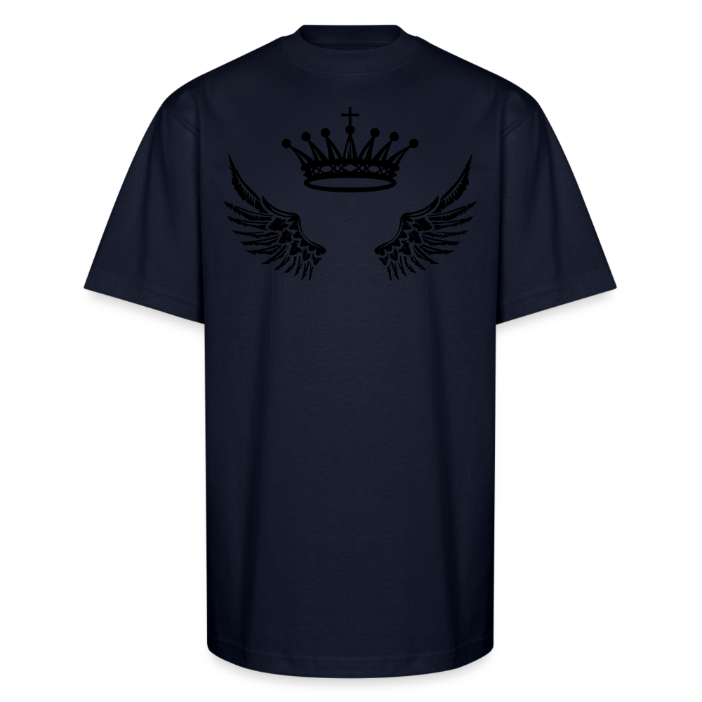 FlyA1 Crown Cross Wing Tee – Faith, Flight, Royalty - navy