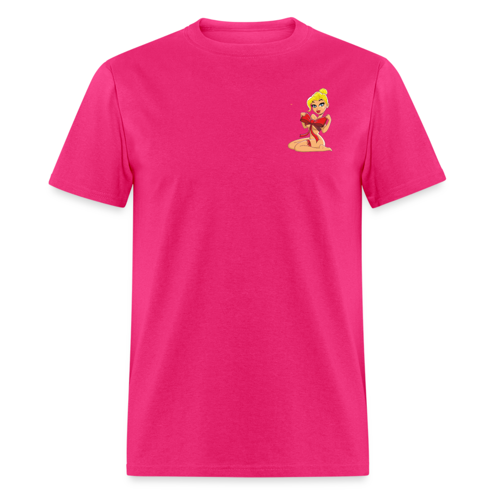 Forbidden Rose Seductive Tee - Unmatched Drip, Pure Power - fuchsia