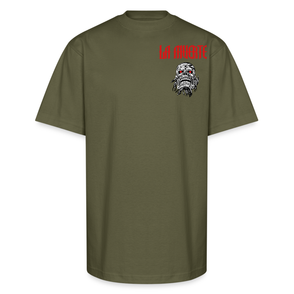 La Muerte Tee – Fearless Beauty, Eternal Drip - classic olive