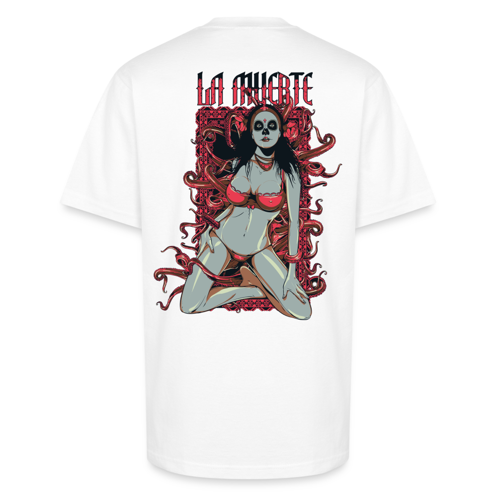 La Muerte Tee – Fearless Beauty, Eternal Drip - white