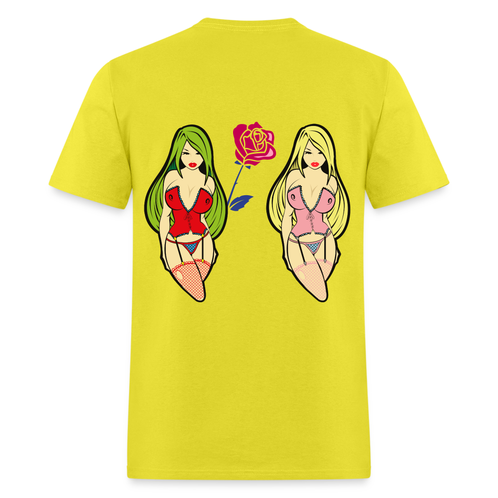 Forbidden Rose Seductive Tee - Unmatched Drip, Pure Power - yellow