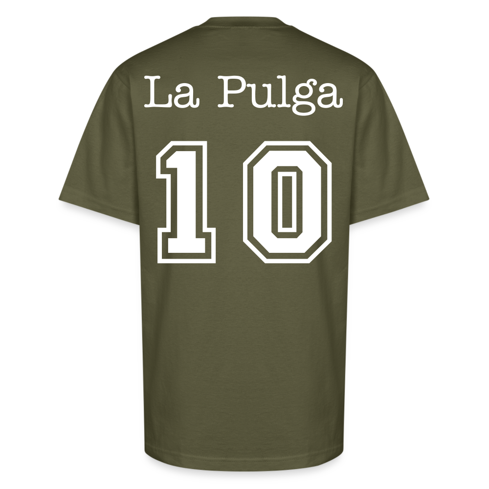 La Pulga #10 Tee – A Tribute to the G.O.A.T. - classic olive