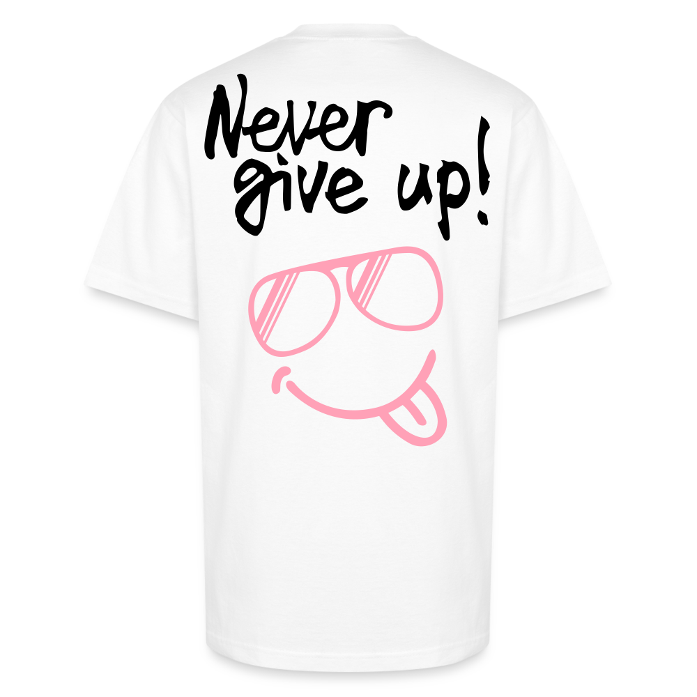 FlyA1 "Never Give Up" Tee – A Vibe That Speaks - white