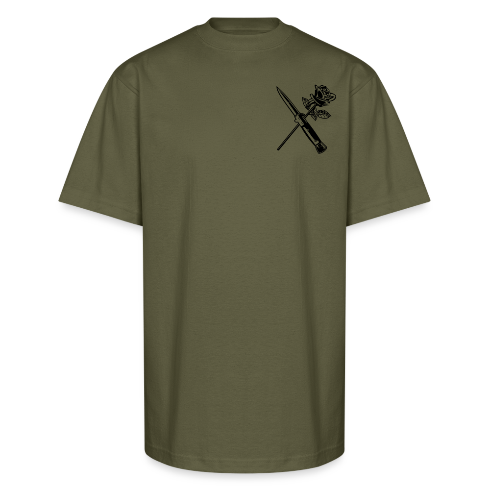 Forever Love-Hate Tee – A Blade’s Edge Between Passion and Power - classic olive