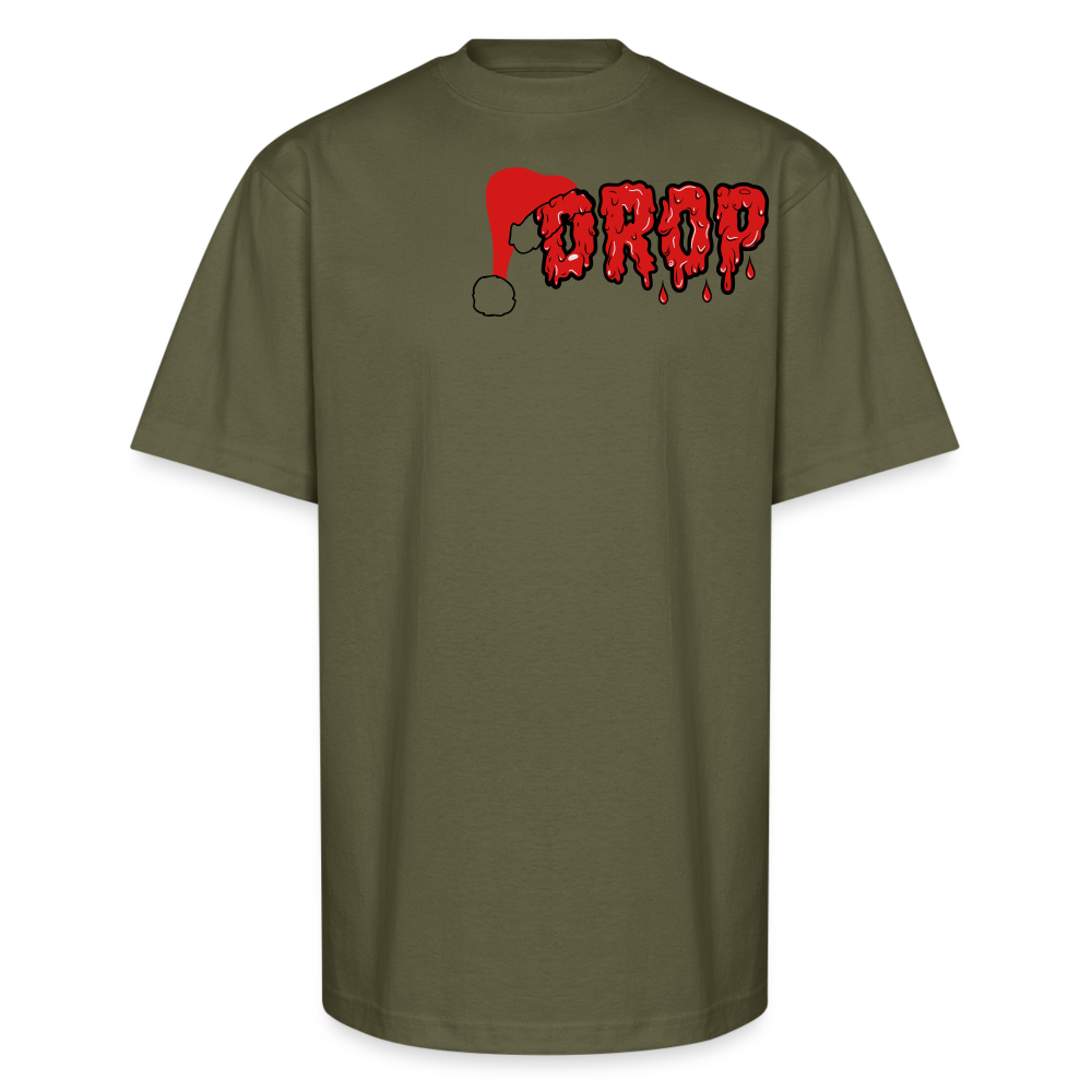 Santa Drip Tee – Festive but Fearless 🎅🩸 - classic olive