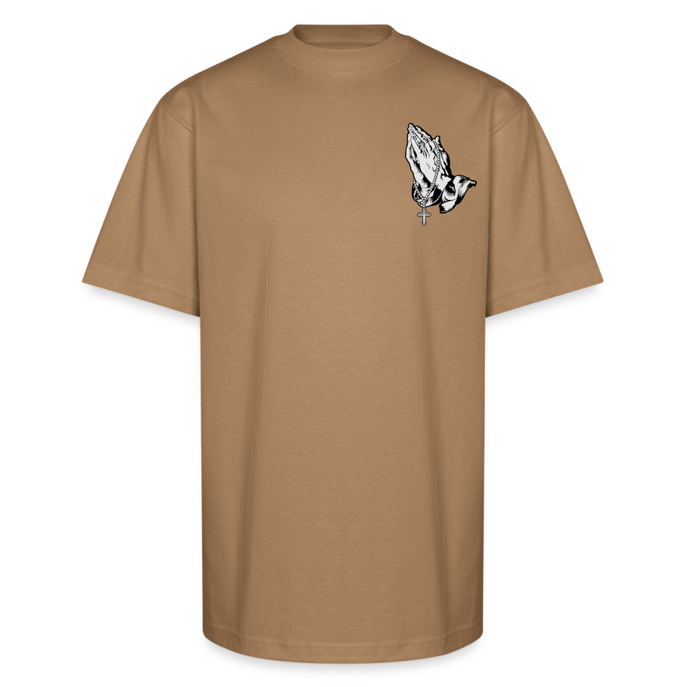 The Praying Hands Tee – A Symbol of Strength, Faith, and Timeless Style - khaki