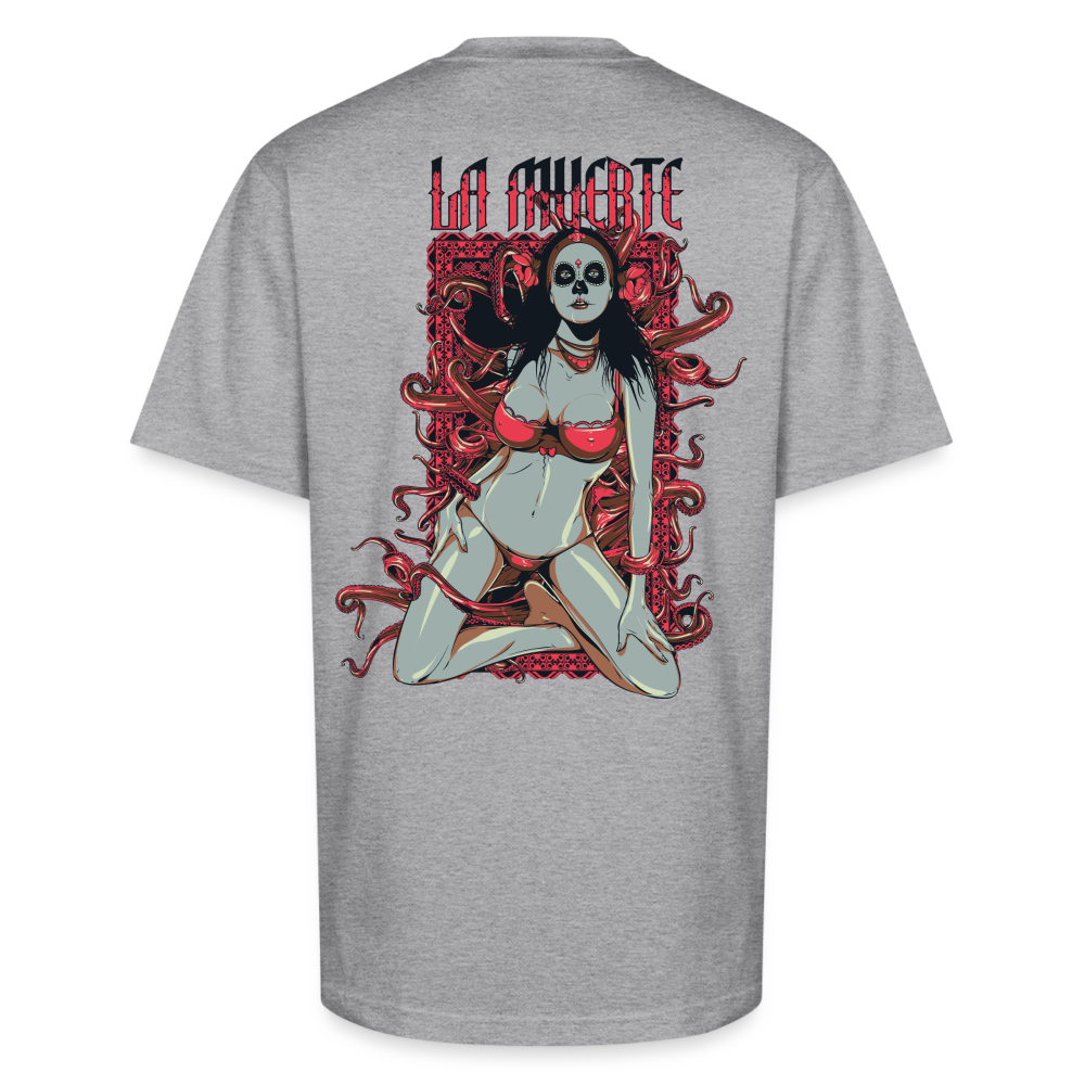 La Muerte Tee – Fearless Beauty, Eternal Drip - heather gray