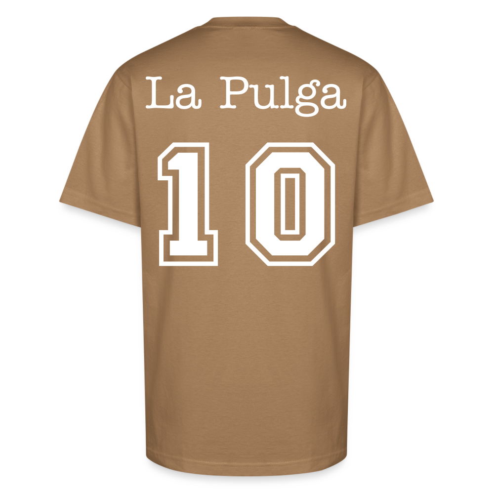 La Pulga #10 Tee – A Tribute to the G.O.A.T. - khaki