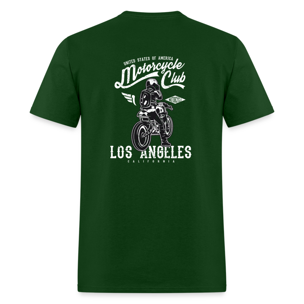 Los Angeles Motorcycle Club Tee – Ride Hard, Live Bold - forest green