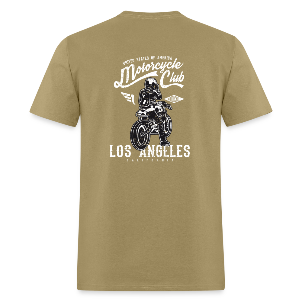 Los Angeles Motorcycle Club Tee – Ride Hard, Live Bold - khaki