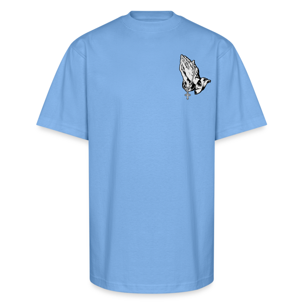 The Praying Hands Tee – A Symbol of Strength, Faith, and Timeless Style - sky blue