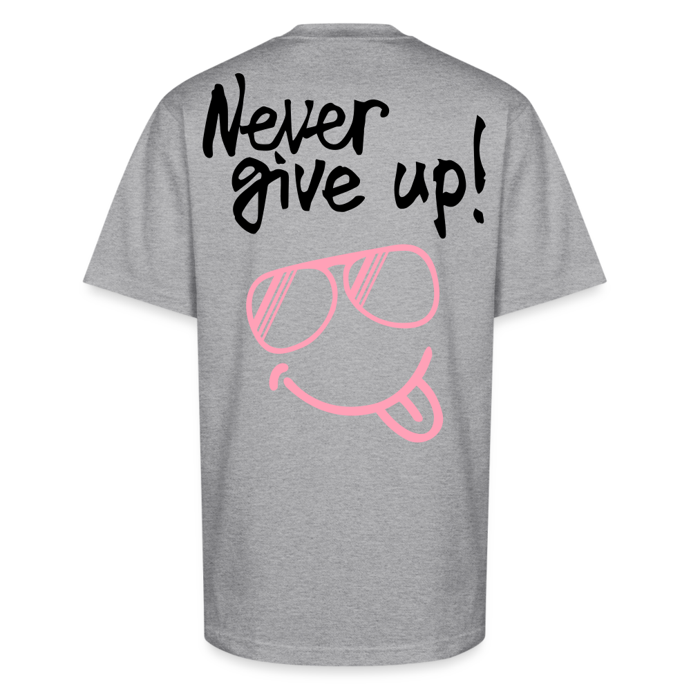 FlyA1 "Never Give Up" Tee – A Vibe That Speaks - heather gray