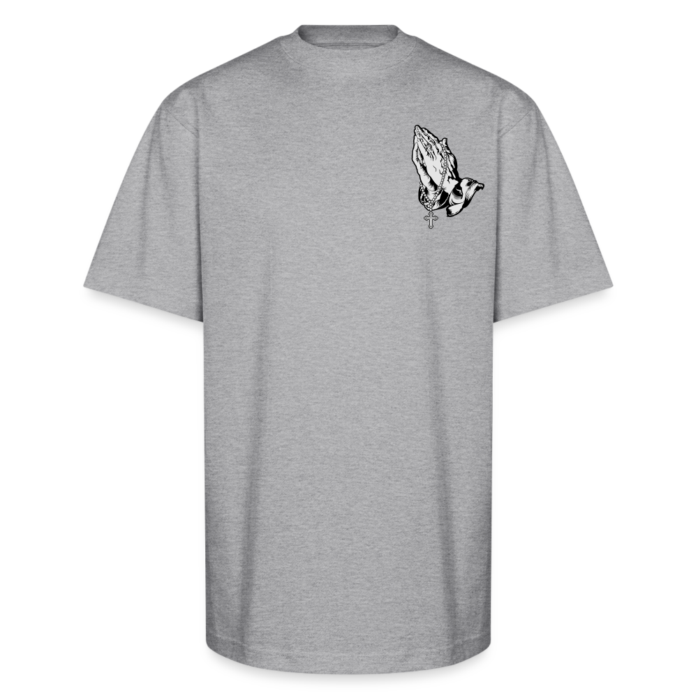 The Praying Hands Tee – A Symbol of Strength, Faith, and Timeless Style - heather gray