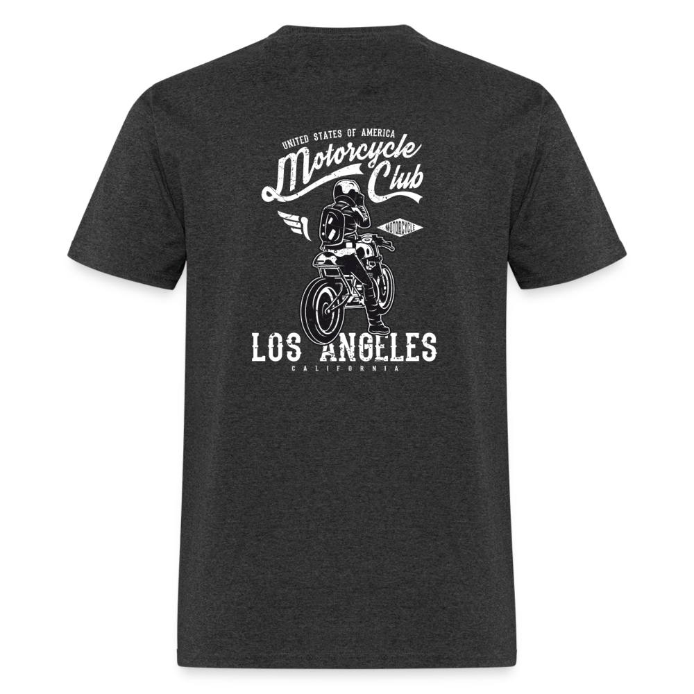 Los Angeles Motorcycle Club Tee – Ride Hard, Live Bold - heather black