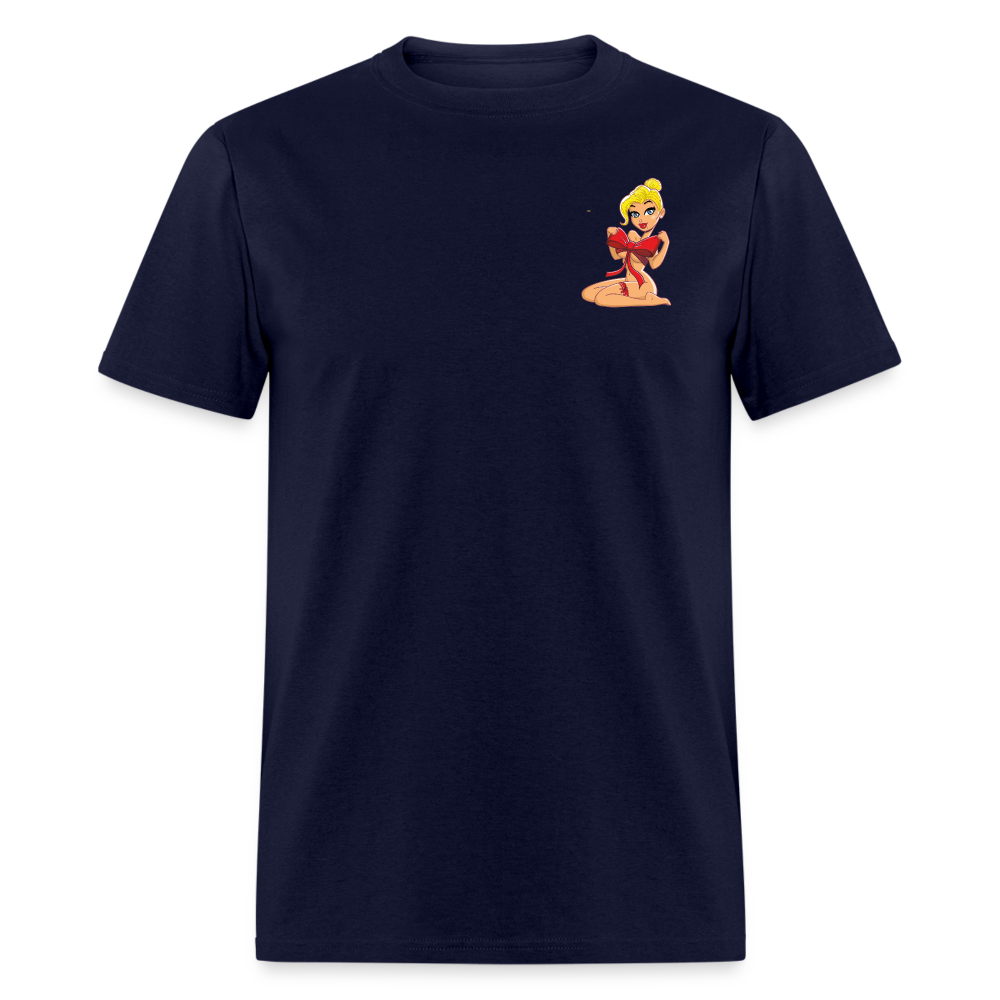 Forbidden Rose Seductive Tee - Unmatched Drip, Pure Power - navy