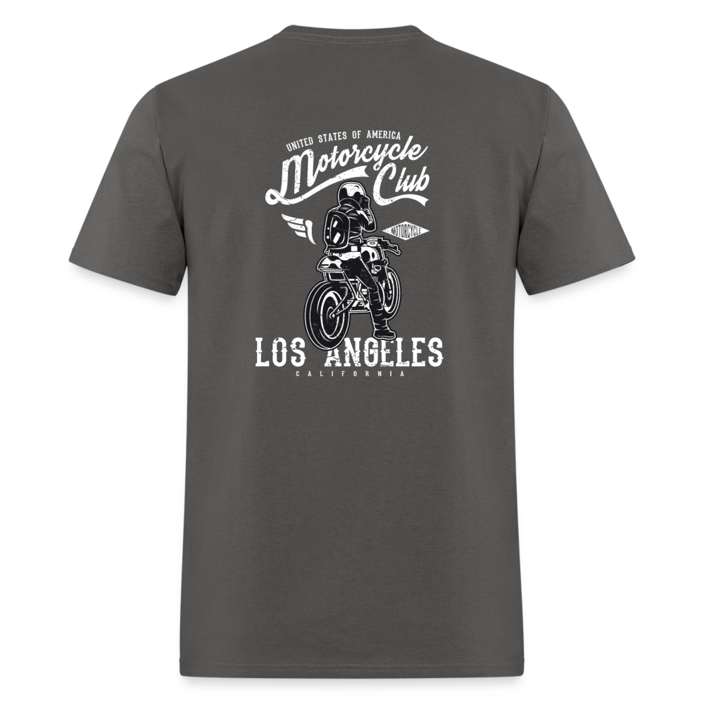 Los Angeles Motorcycle Club Tee – Ride Hard, Live Bold - charcoal