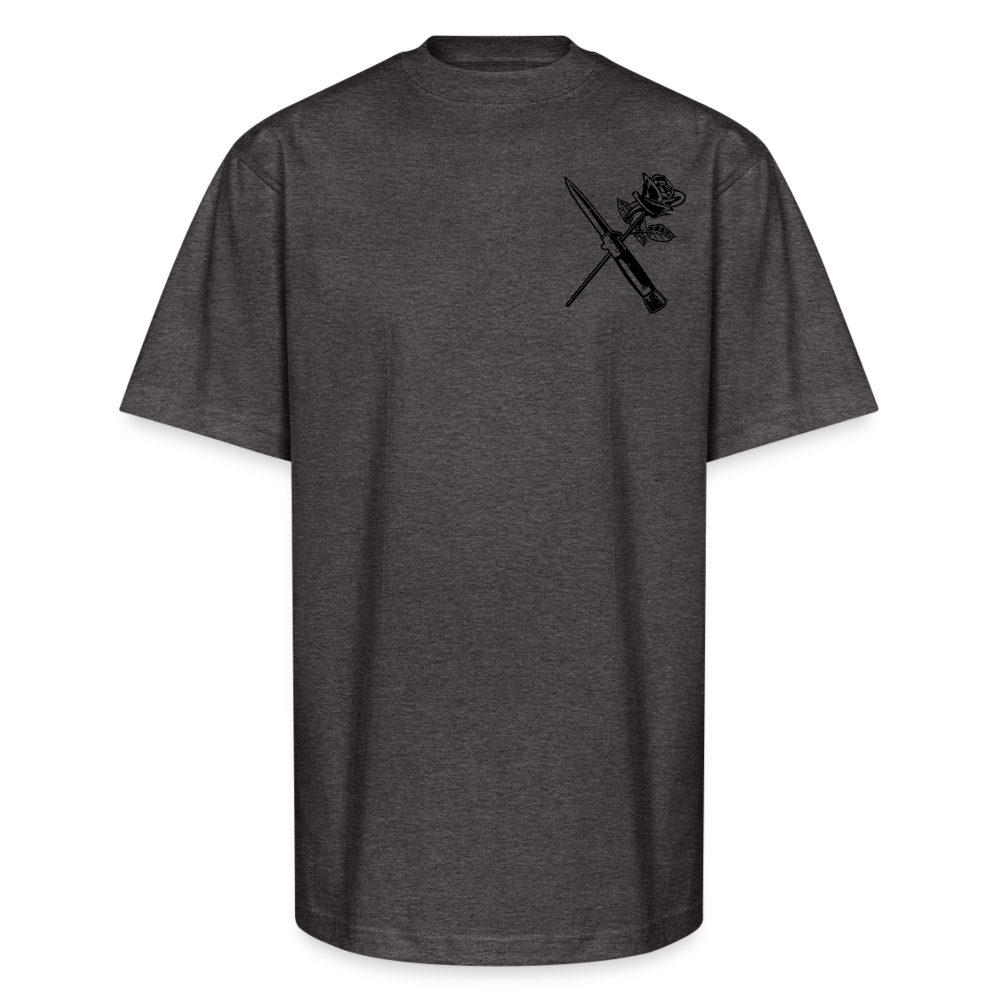 Forever Love-Hate Tee – A Blade’s Edge Between Passion and Power - charcoal grey