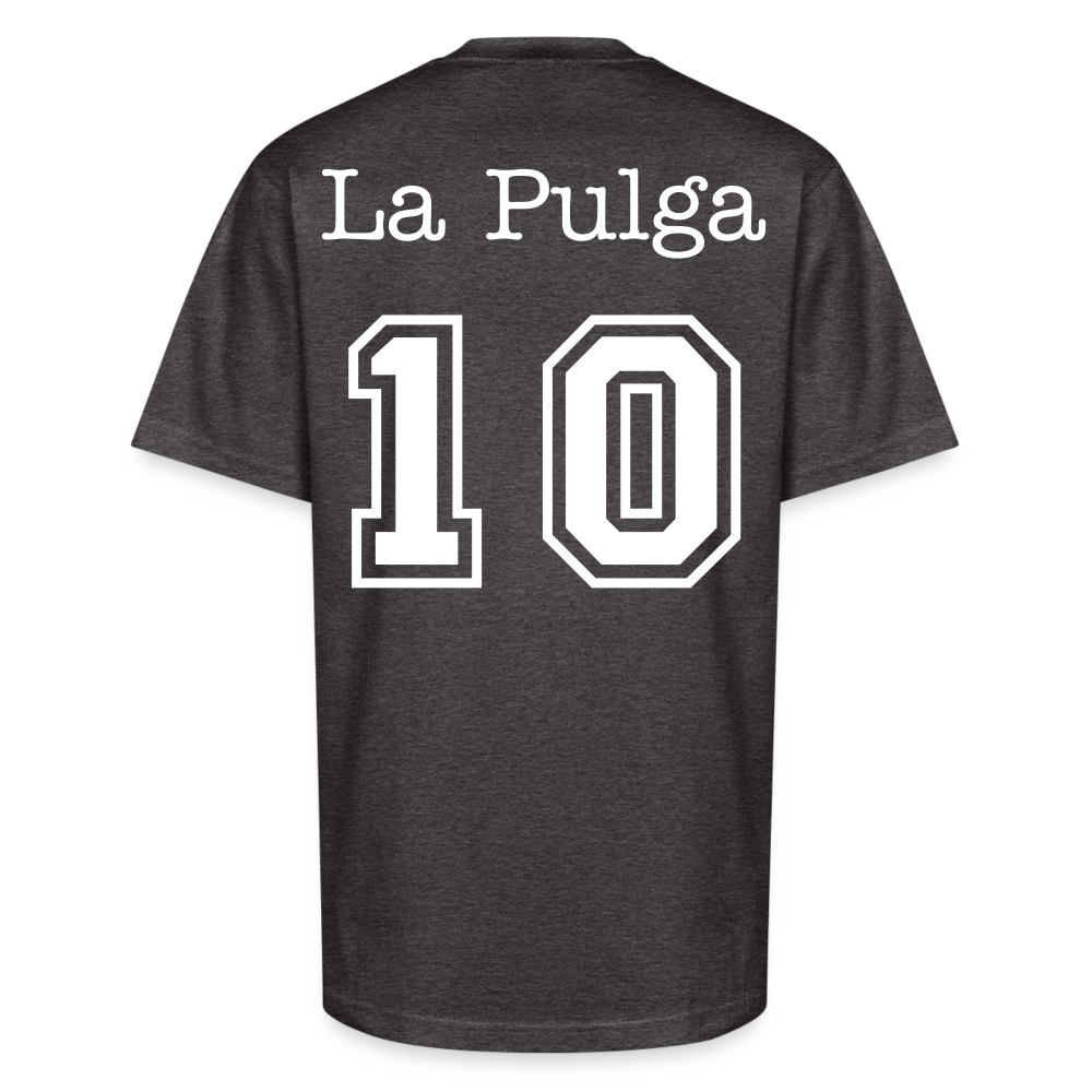 La Pulga #10 Tee – A Tribute to the G.O.A.T. - charcoal grey