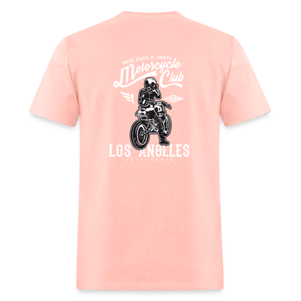 Los Angeles Motorcycle Club Tee – Ride Hard, Live Bold - blush pink 