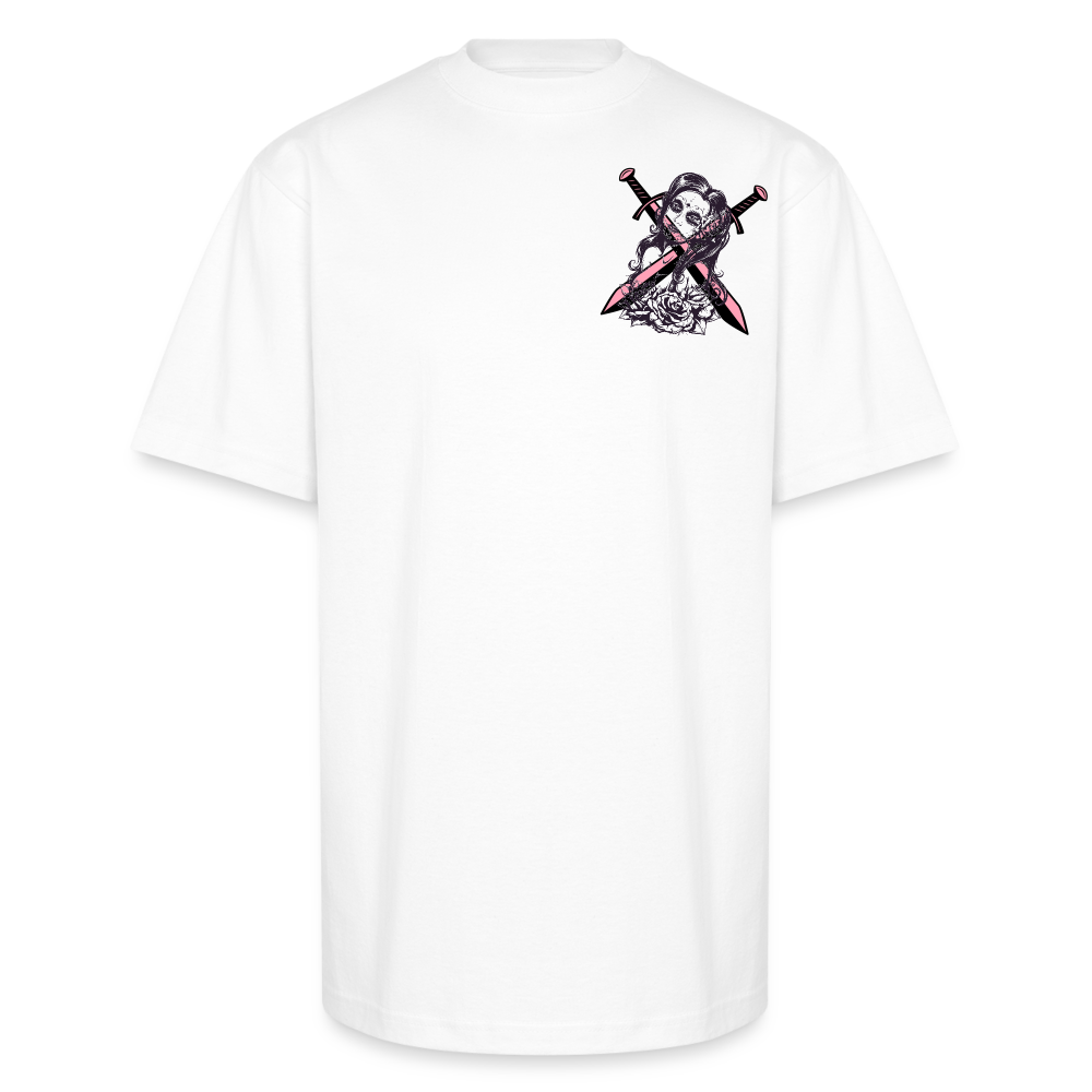 Deadly Rose Seduction Tee – Beauty Armed with Firepower - white