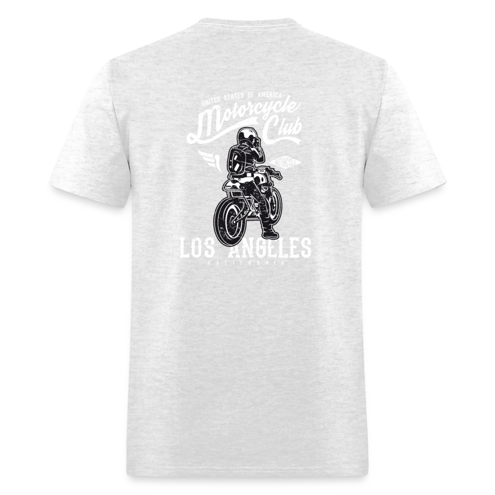 Los Angeles Motorcycle Club Tee – Ride Hard, Live Bold - light heather gray