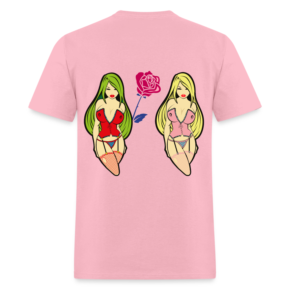 Forbidden Rose Seductive Tee - Unmatched Drip, Pure Power - pink