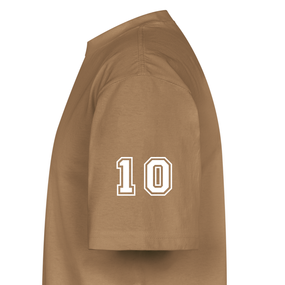 La Pulga #10 Tee – A Tribute to the G.O.A.T. - khaki