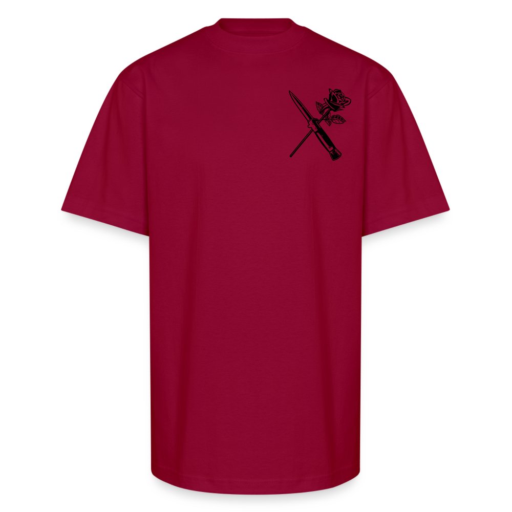 Forever Love-Hate Tee – A Blade’s Edge Between Passion and Power - cardinal