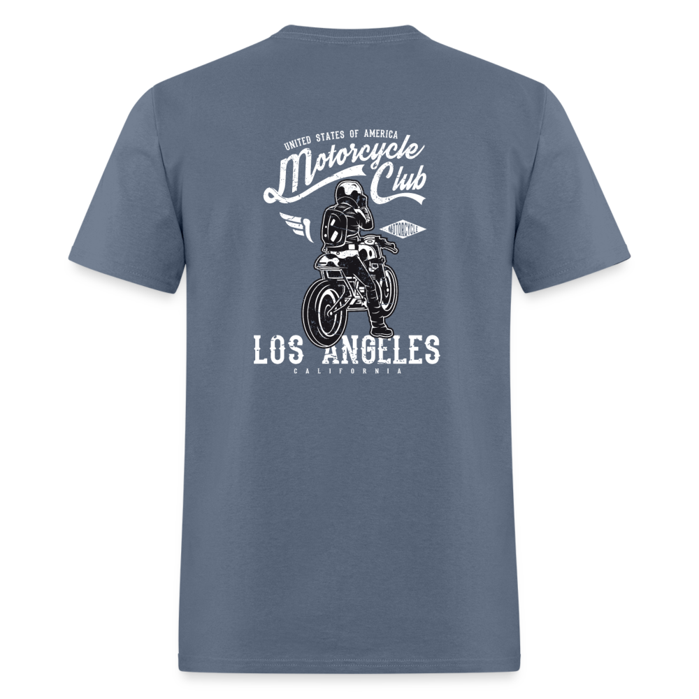 Los Angeles Motorcycle Club Tee – Ride Hard, Live Bold - denim