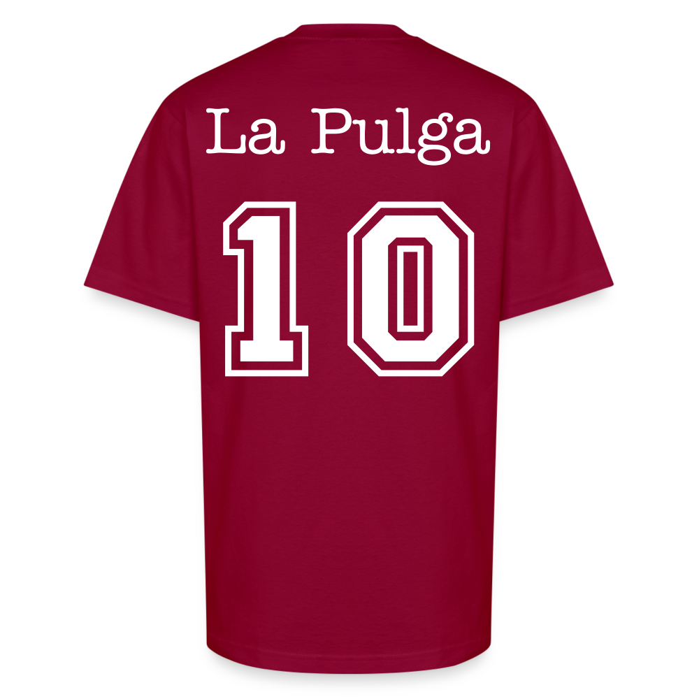 La Pulga #10 Tee – A Tribute to the G.O.A.T. - cardinal