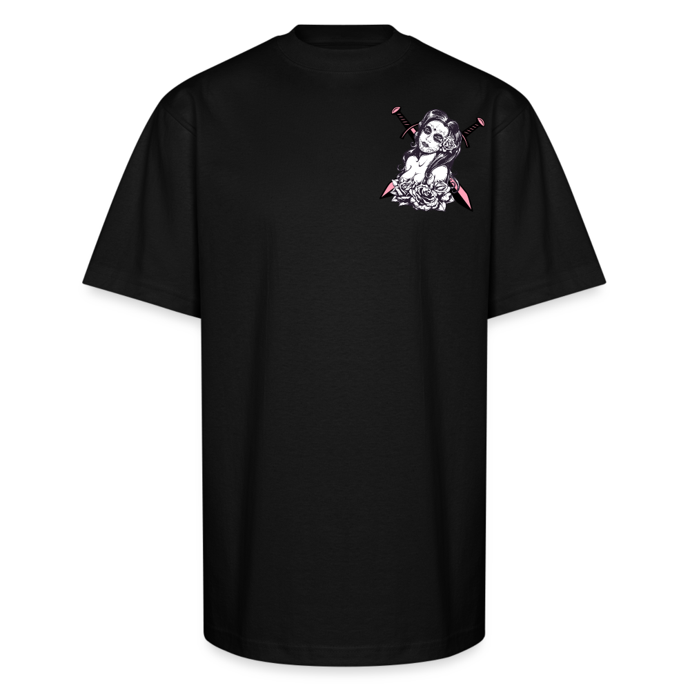 Deadly Rose Seduction Tee – Beauty Armed with Firepower - black