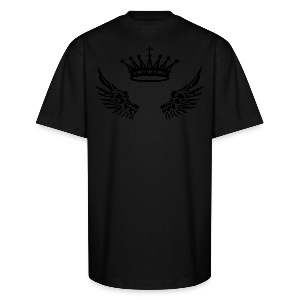 FlyA1 Crown Cross Wing Tee – Faith, Flight, Royalty - black