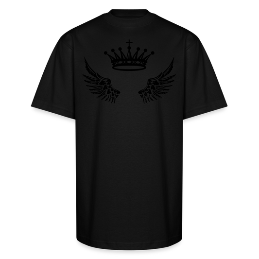 FlyA1 Crown Cross Wing Tee – Faith, Flight, Royalty - black