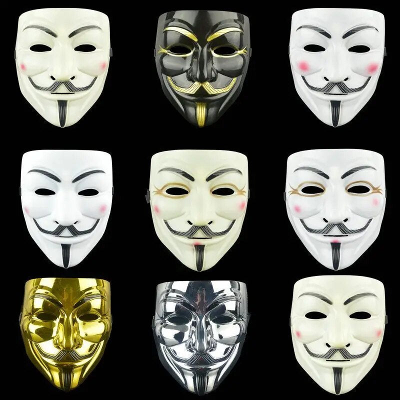 Anonymous Hacker Mask - Perfect for Halloween, Cosplay, and Movie Fans