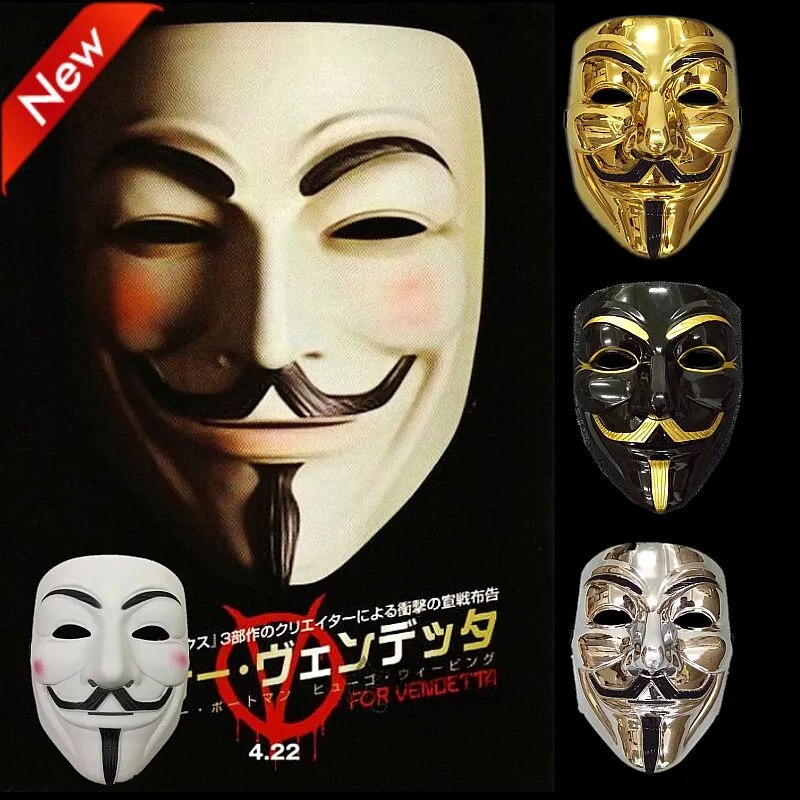 Anonymous Hacker Mask - Perfect for Halloween, Cosplay, and Movie Fans