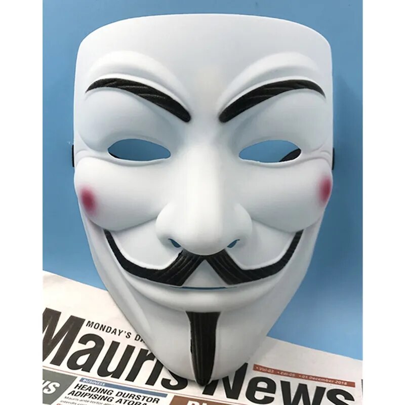 Anonymous Hacker Mask - Perfect for Halloween, Cosplay, and Movie Fans